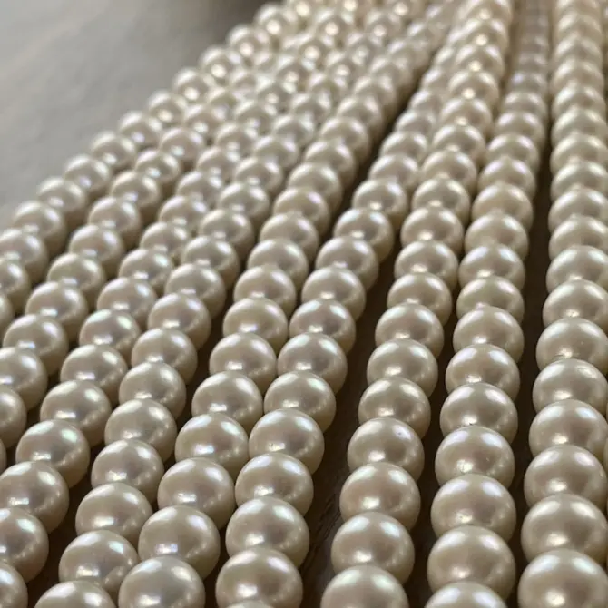 Lonjew Real Pearls 8-8.5mm AAA Grade Quality Approx 50 Pcs One Strand AN200 - Image 38