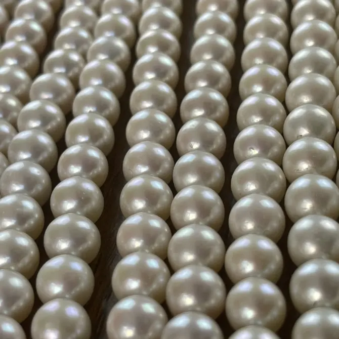 Lonjew Real Pearls 8-8.5mm AAA Grade Quality Approx 50 Pcs One Strand AN200 - Image 37