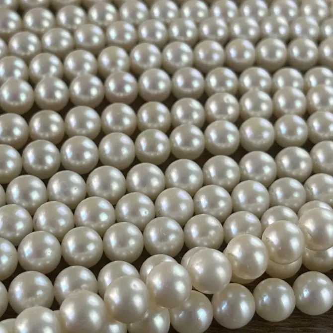 Lonjew Real Pearls 8-8.5mm AAA Grade Quality Approx 50 Pcs One Strand AN200 - Image 34