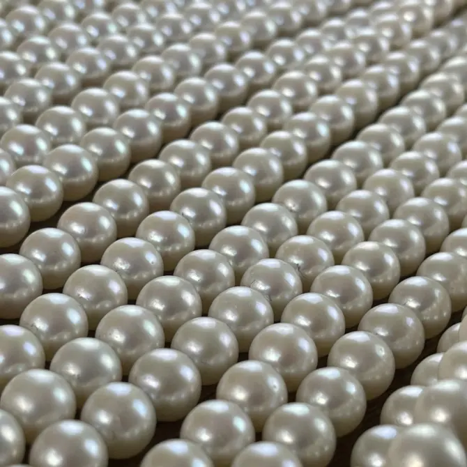 Lonjew Real Pearls 8-8.5mm AAA Grade Quality Approx 50 Pcs One Strand AN200 - Image 28