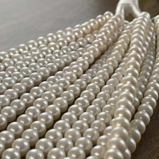 Lonjew Real Pearls 8-8.5mm AAA Grade Quality Approx 50 Pcs One Strand AN200 - Image 26