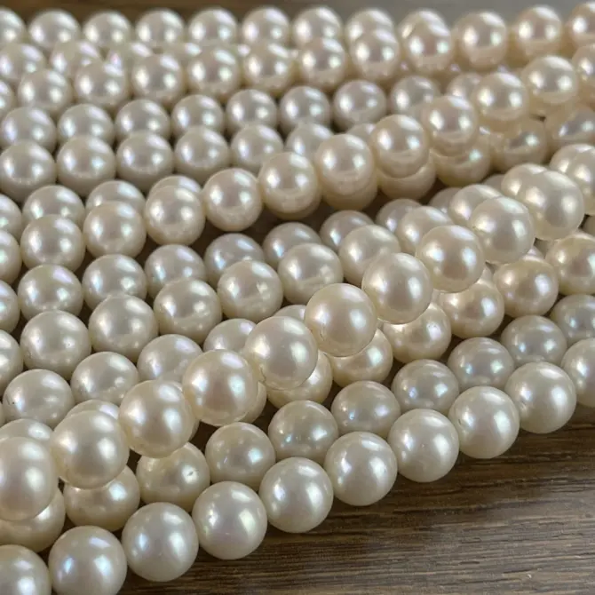 Lonjew Real Pearls 8-8.5mm AAA Grade Quality Approx 50 Pcs One Strand AN200 - Image 22