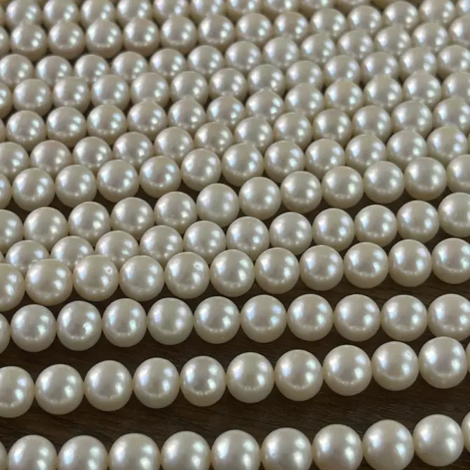 Lonjew Real Pearls 8-8.5mm AAA Grade Quality Approx 50 Pcs One Strand AN200 - Image 20