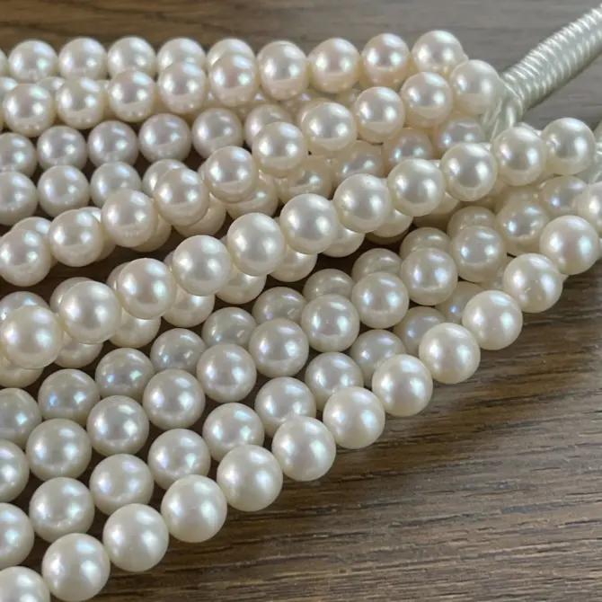 Lonjew Real Pearls 8-8.5mm AAA Grade Quality Approx 50 Pcs One Strand AN200 - Image 18