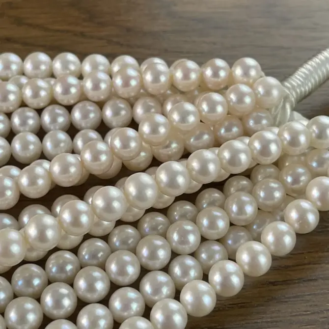 Lonjew Real Pearls 8-8.5mm AAA Grade Quality Approx 50 Pcs One Strand AN200 - Image 17