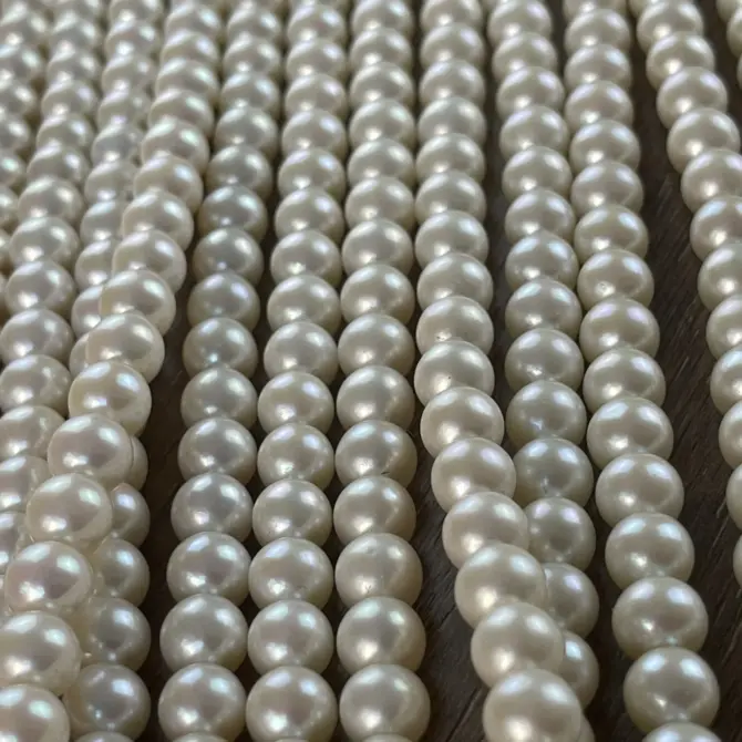 Lonjew Real Pearls 8-8.5mm AAA Grade Quality Approx 50 Pcs One Strand AN200 - Image 12