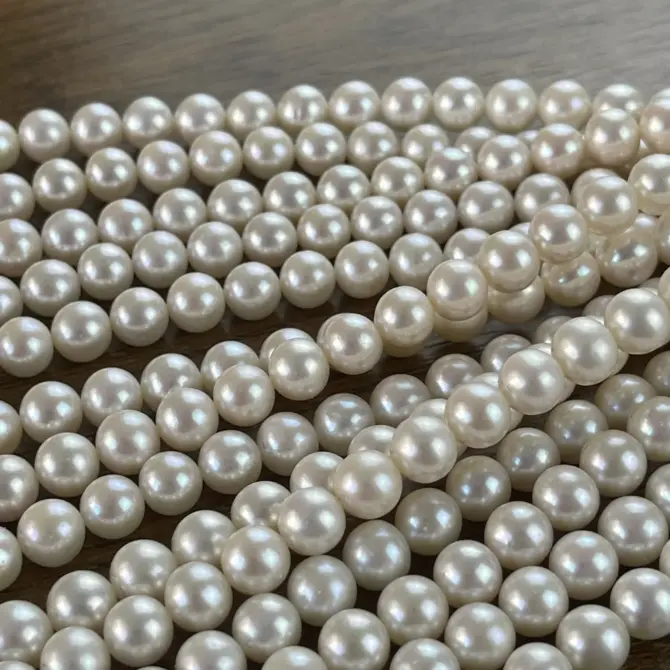 Lonjew Real Pearls 8-8.5mm AAA Grade Quality Approx 50 Pcs One Strand AN200 - Image 10