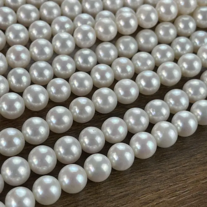 Lonjew Real Pearls 9-10mm AAA Grade Quality Approx 47 Pcs One Strand GP200 - Image 28
