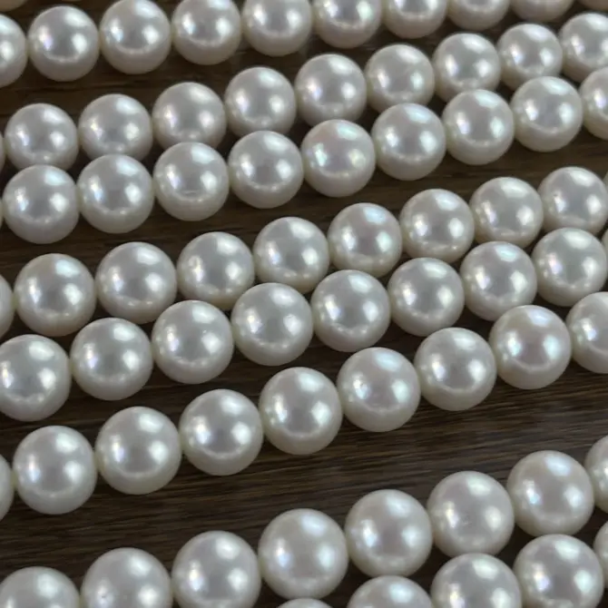 Lonjew Real Pearls 9-10mm AAA Grade Quality Approx 47 Pcs One Strand GP200 - Image 27