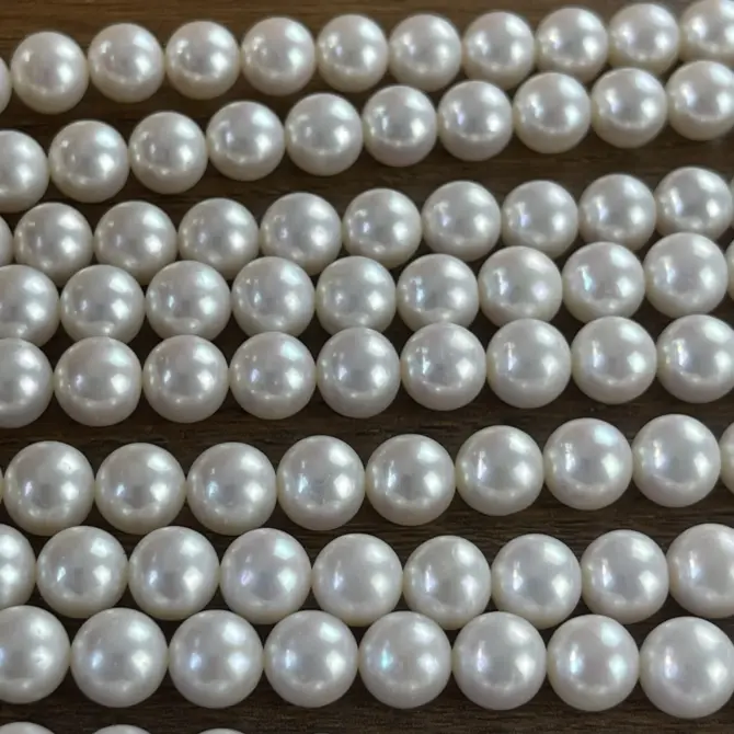 Lonjew Real Pearls 9-10mm AAA Grade Quality Approx 47 Pcs One Strand GP200 - Image 26