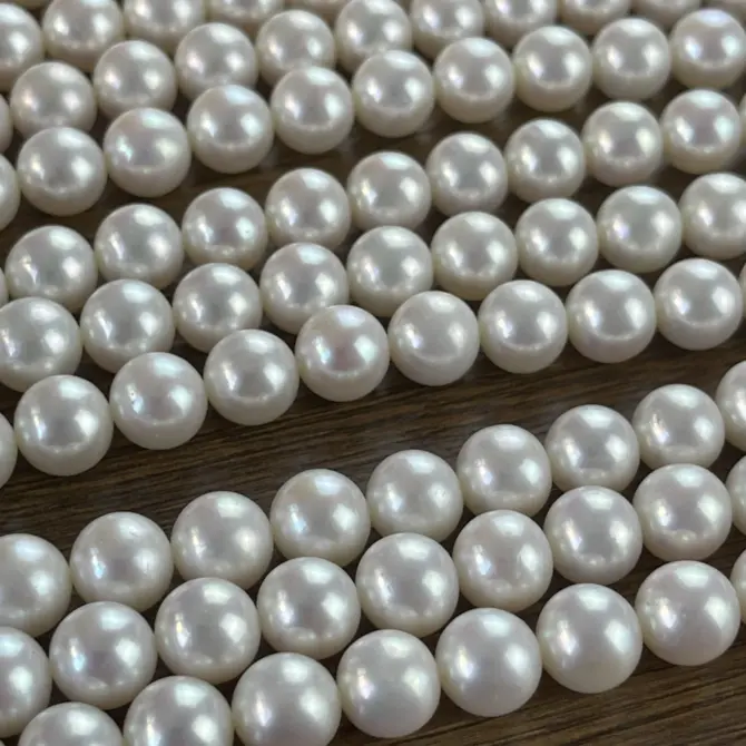 Lonjew Real Pearls 9-10mm AAA Grade Quality Approx 47 Pcs One Strand GP200 - Image 25