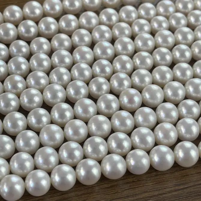 Lonjew Real Pearls 9-10mm AAA Grade Quality Approx 47 Pcs One Strand GP200 - Image 24