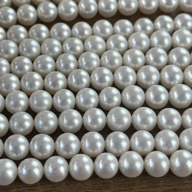 Lonjew Real Pearls 9-10mm AAA Grade Quality Approx 47 Pcs One Strand GP200 - Image 23