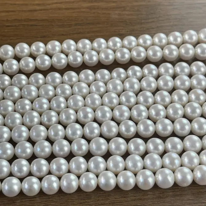 Lonjew Real Pearls 9-10mm AAA Grade Quality Approx 47 Pcs One Strand GP200 - Image 22