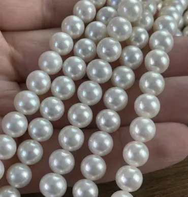 Lonjew Real Pearls 9-10mm AAA Grade Quality Approx 47 Pcs One Strand GP200