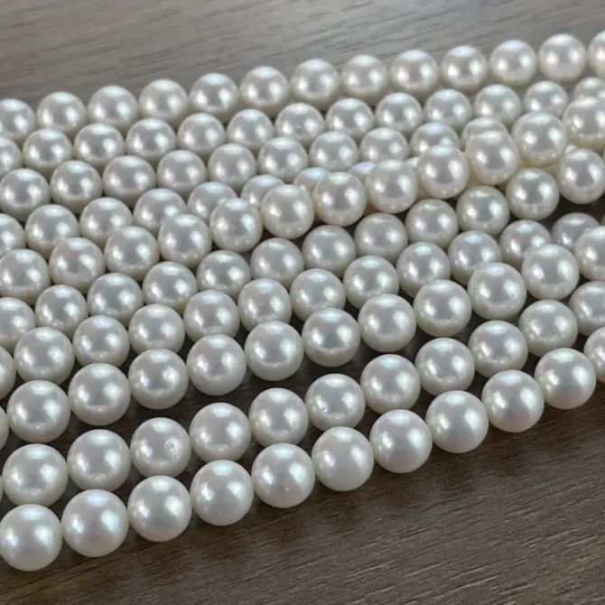 Lonjew Real Pearls 9-10mm AAA Grade Quality Approx 47 Pcs One Strand GP200 - Image 20
