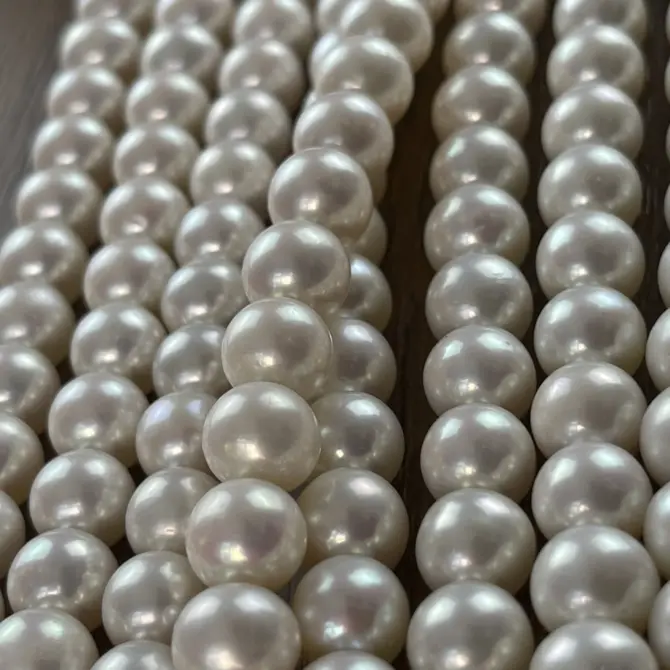 Lonjew Real Pearls 9-10mm AAA Grade Quality Approx 47 Pcs One Strand GP200 - Image 19