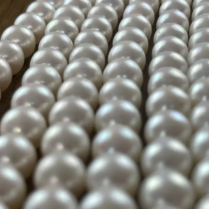 Lonjew Real Pearls 9-10mm AAA Grade Quality Approx 47 Pcs One Strand GP200 - Image 13