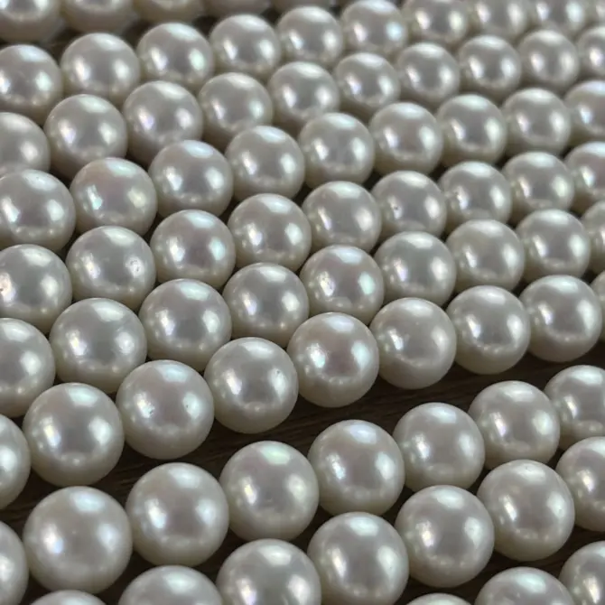 Lonjew Real Pearls 9-10mm AAA Grade Quality Approx 47 Pcs One Strand GP200 - Image 5