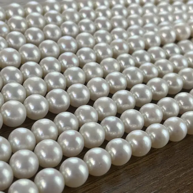 Lonjew Real Pearls 9-10mm AAA Grade Quality Approx 47 Pcs One Strand GP200 - Image 6