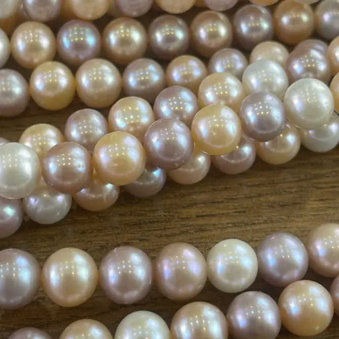 Lonjew Real Pearls 9-9.5mm AAA Grade Quality Approx 47 Pcs One Strand AN300 - Image 11