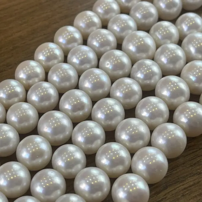 Lonjew Real Pearls 12-14mm AAA Grade Quality Approx 35 Pcs One Strand WT500 - Image 5