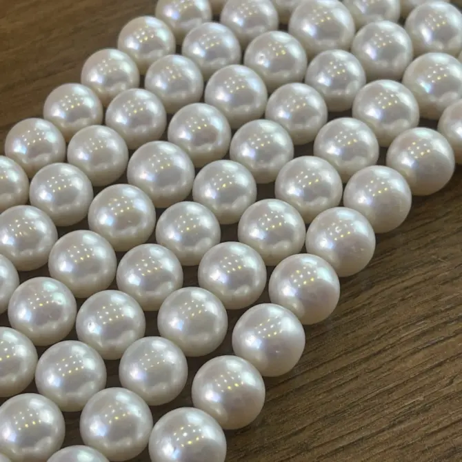 Lonjew Real Pearls 12-14mm AAA Grade Quality Approx 35 Pcs One Strand WT500 - Image 3