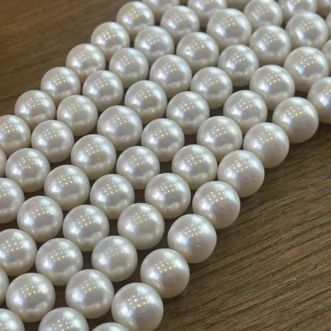 Lonjew Real Pearls 12-14mm AAA Grade Quality Approx 35 Pcs One Strand WT500 - Image 2