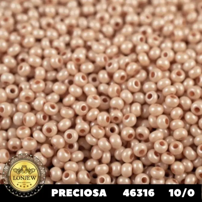 Preciosa Round Seed Beads 46316 10/0 3.5 oz - Image 2