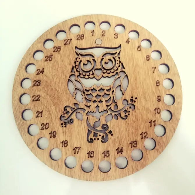 Wooden Embroidery Cross Stitch Organizer with Small Needle Holder Magnet Design16 - Image 4