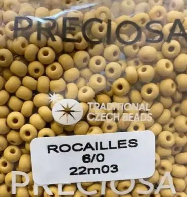 Preciosa Round Seed Beads 22M03 6/0 3.5 oz Matte