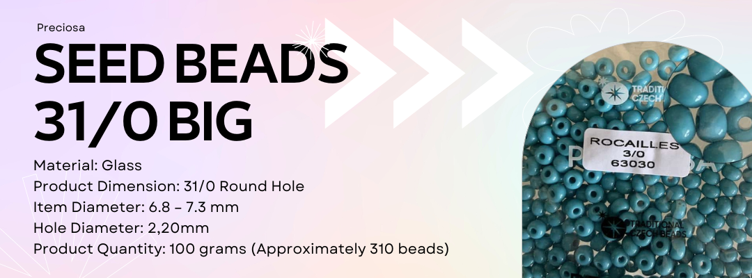 Preciosa 31/0 Seed Beads