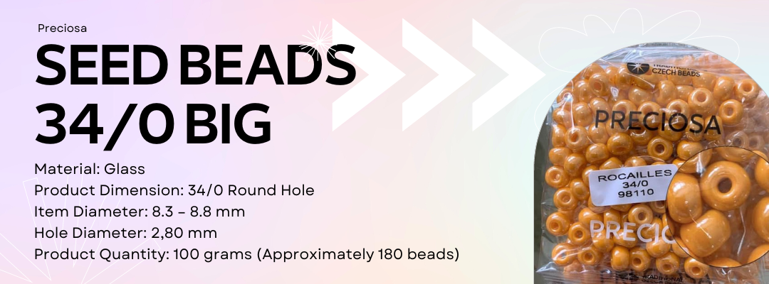 Preciosa 34/0 Seed Beads