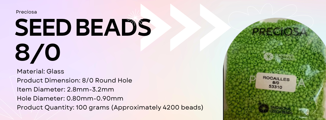 Preciosa 8/0 Seed Beads
